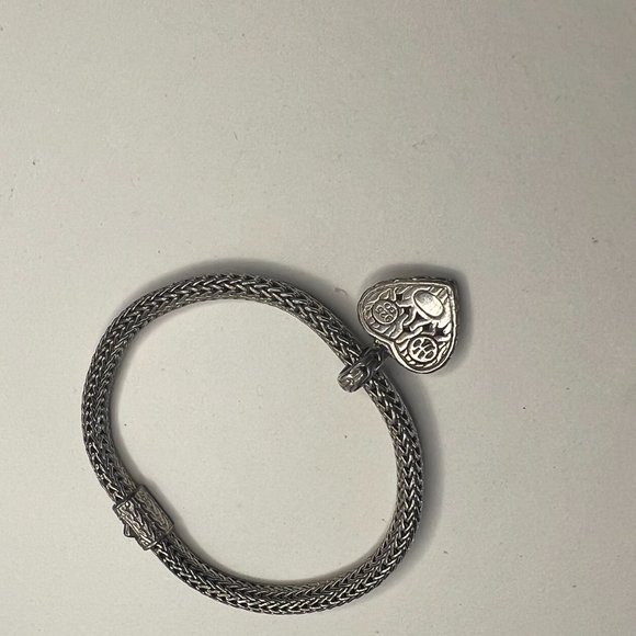 5mm John Hardy Classic Cable Bracelet with Blue Sapphire Pedant - Picture 2 of 3